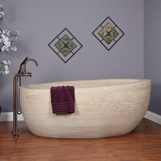 custom made travertine portable bathtub for adults